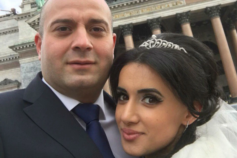 Самир и Гюльнар в день свадьбы ФОТО: СОЦСЕТИ