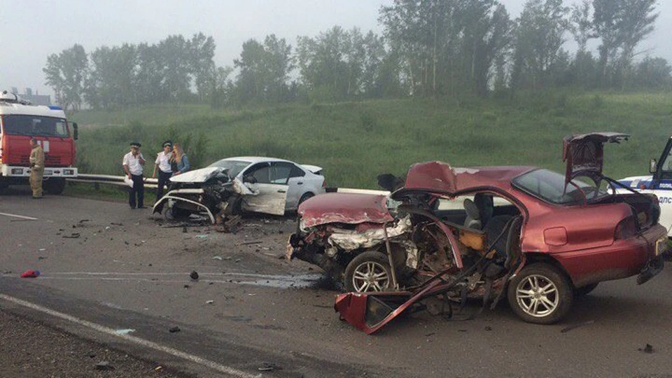 В Сеть попало видео с места аварии жены Сергея Реброва