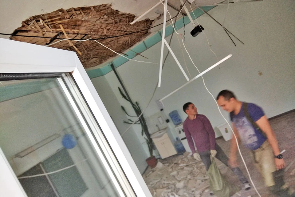 5 сентября в самарской школе №46 обрушился потолок