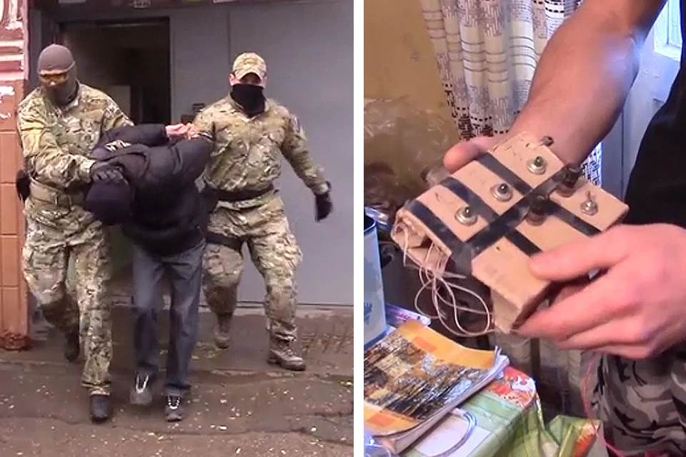 У задержанных членов запрещенной в России экстремистской организации "Артподготовка" обнаружены компоненты взрывных устройств.