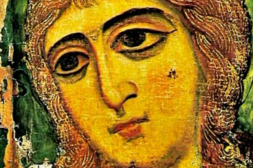 Икона "Ангел Златые Власа" работы начала XII века