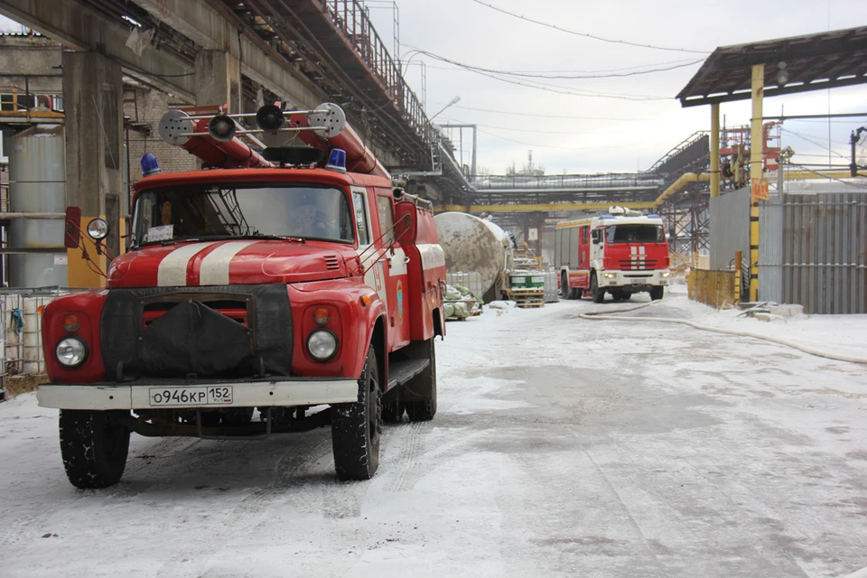 Крупный пожар произошел днем 9 января, на Московском шоссе в Нижнем Новгороде.