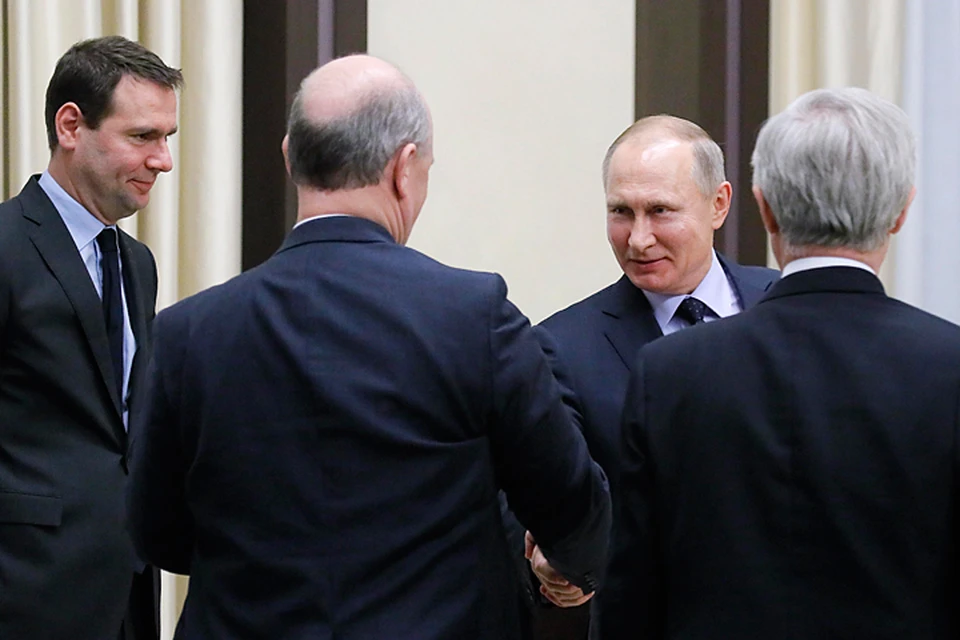 Владимир Путин встретился с французскими бизнесменами