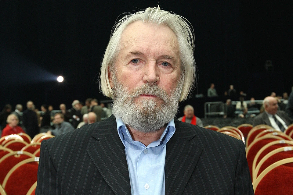 Актер Станислав Любшин на съезде кинематографистов, 2009 год.