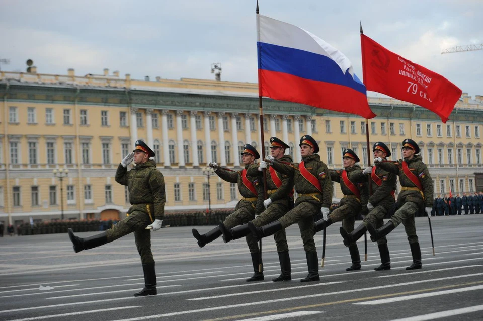Первая репетиция военного парада