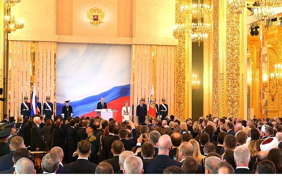 Сегодня в Москве прошла торжественная церемония вступления в должность Президента Российской Федерации Владимира Путина. Фото с сайта kremlin.ru