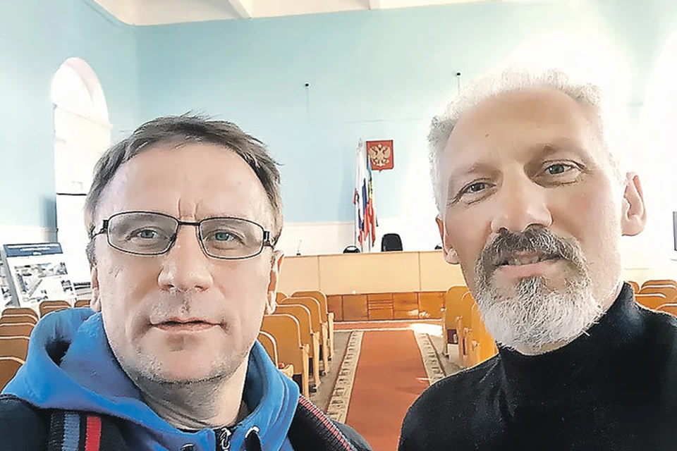 Я и мой новый начальник - редактор «Балашовской правды» Андрей Максудов. Фото: Личный архив Владимира Ворсобина