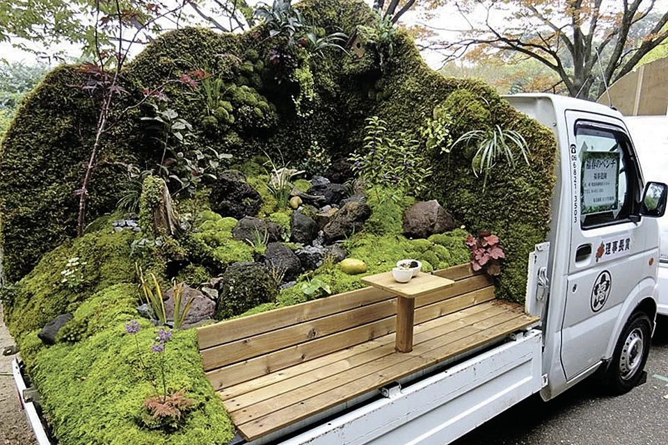 Все свое вожу с собой. И даже сад! Фото: zoenren-osaka.jp