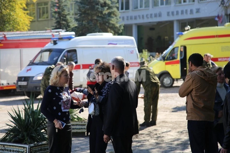 Взрыв в Керченском колледже. Фото: kerch.fm