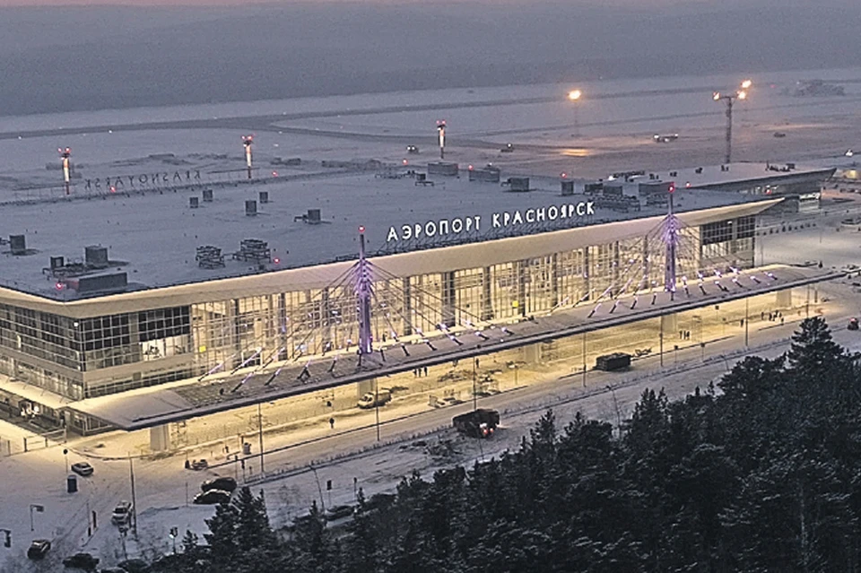 Аэропорт красноярск зимой