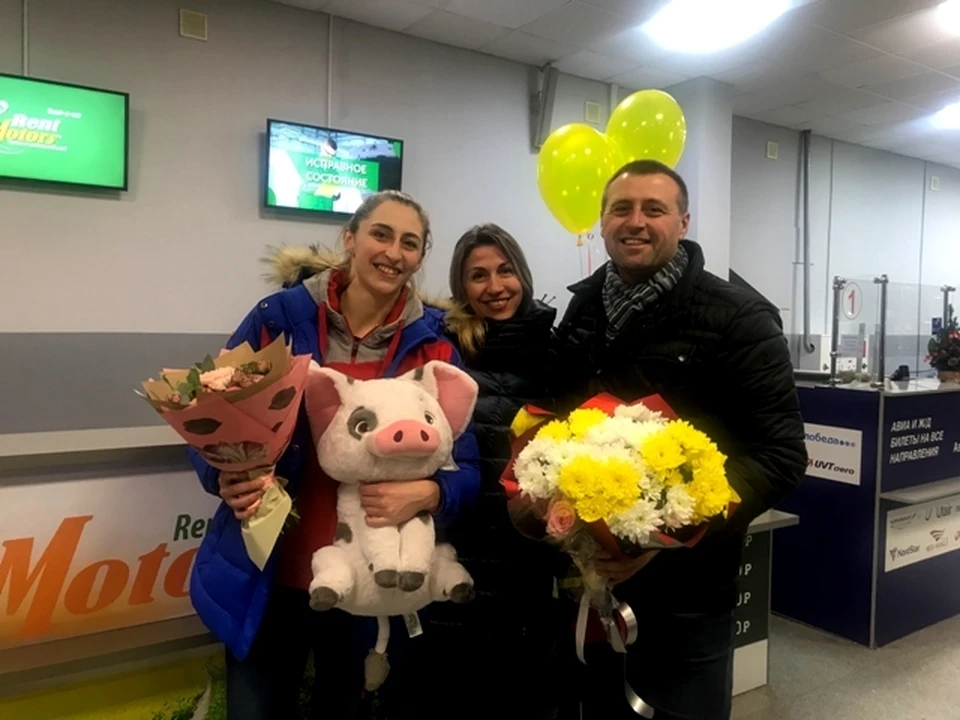 Екатерина Беркалова с родителями