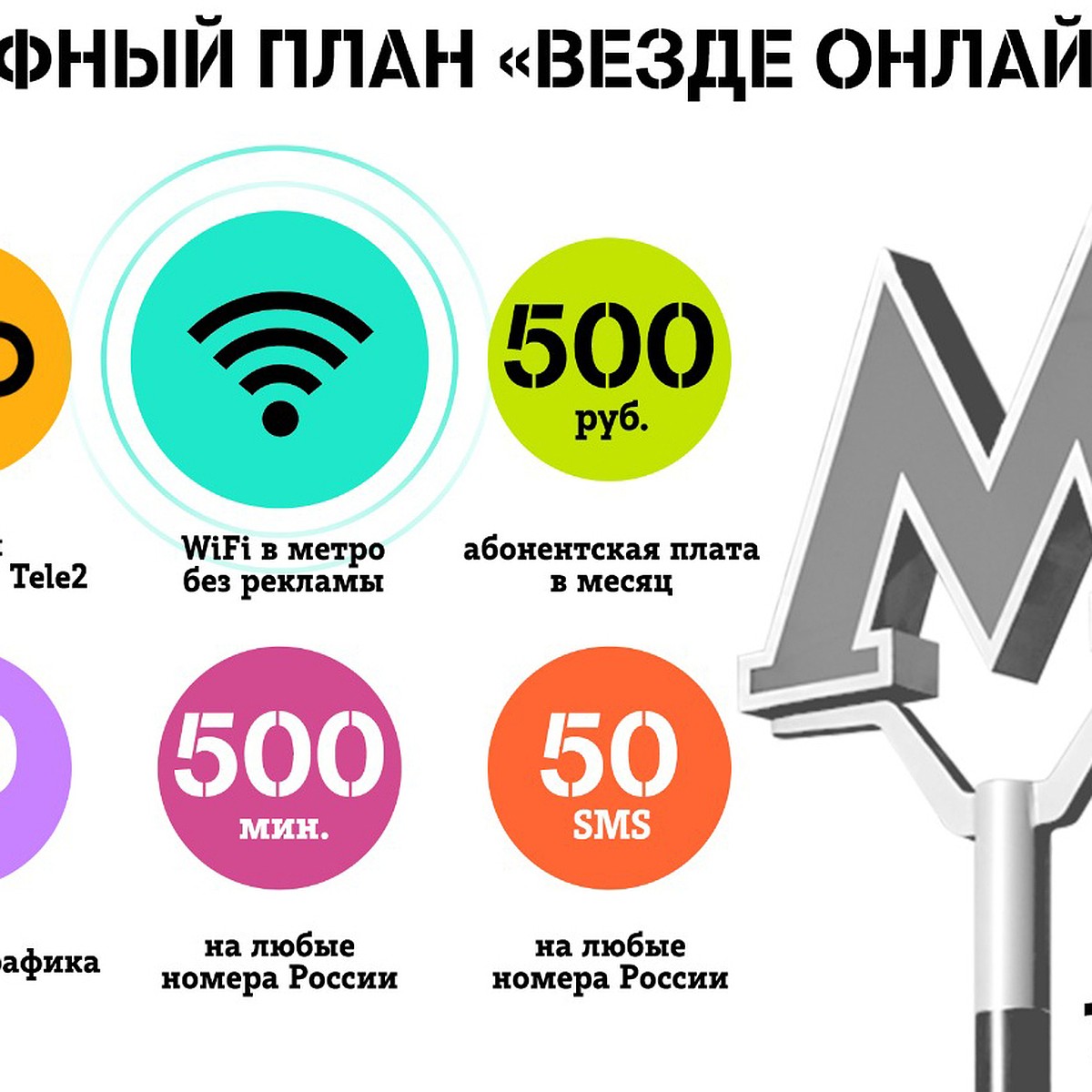 WiFi в метро без рекламы для абонентов Tele2 - KP.RU