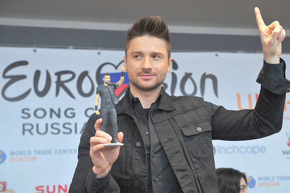Сергей Лазарев во время пресс-конференции участников `Евровидения-2016`.