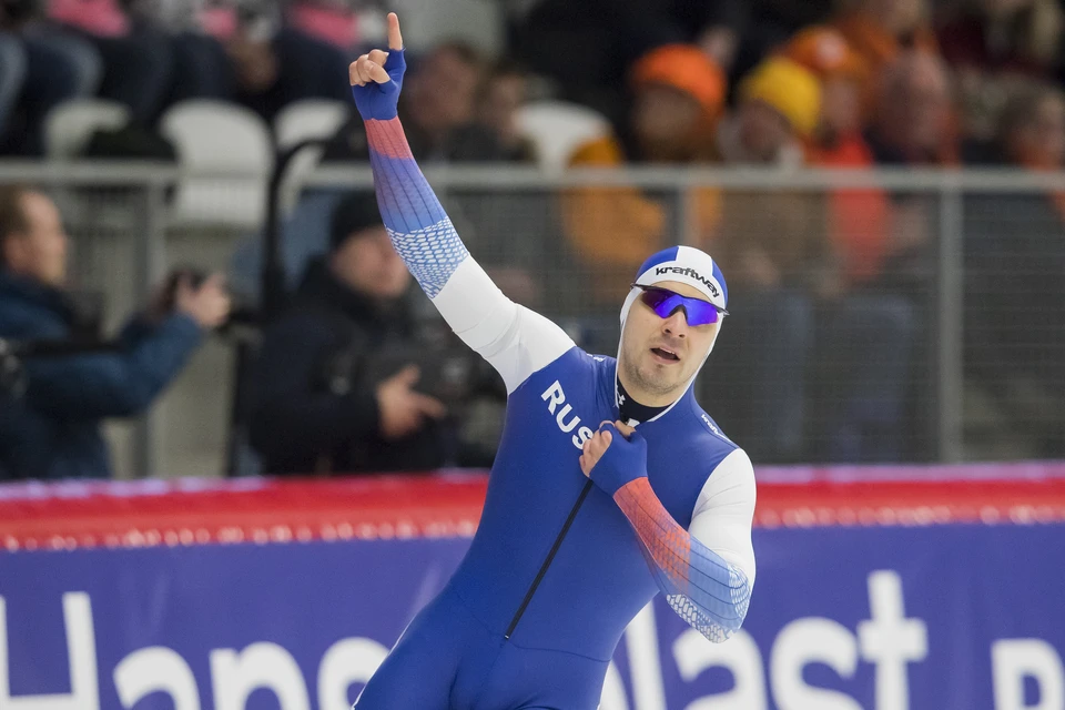 Конькобежец Руслан Мурашов - чемпион мира на дистанции 500 метров.