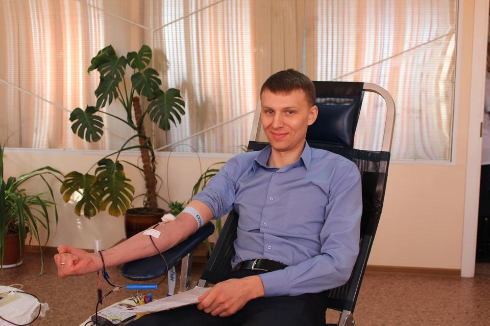 Игорь Атякшев всегда старается принять участие в донорских акциях.