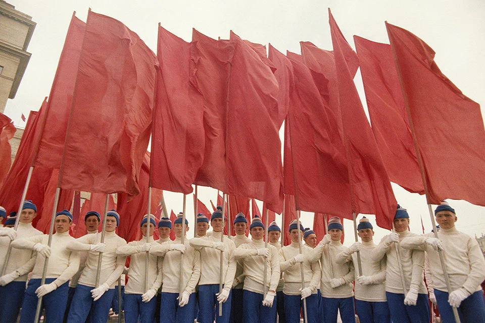 1 мая 1979 г. Парад физкультурников на Красной площади в Москве. Фото Кавашкин Борис/Фотохроника ТАСС