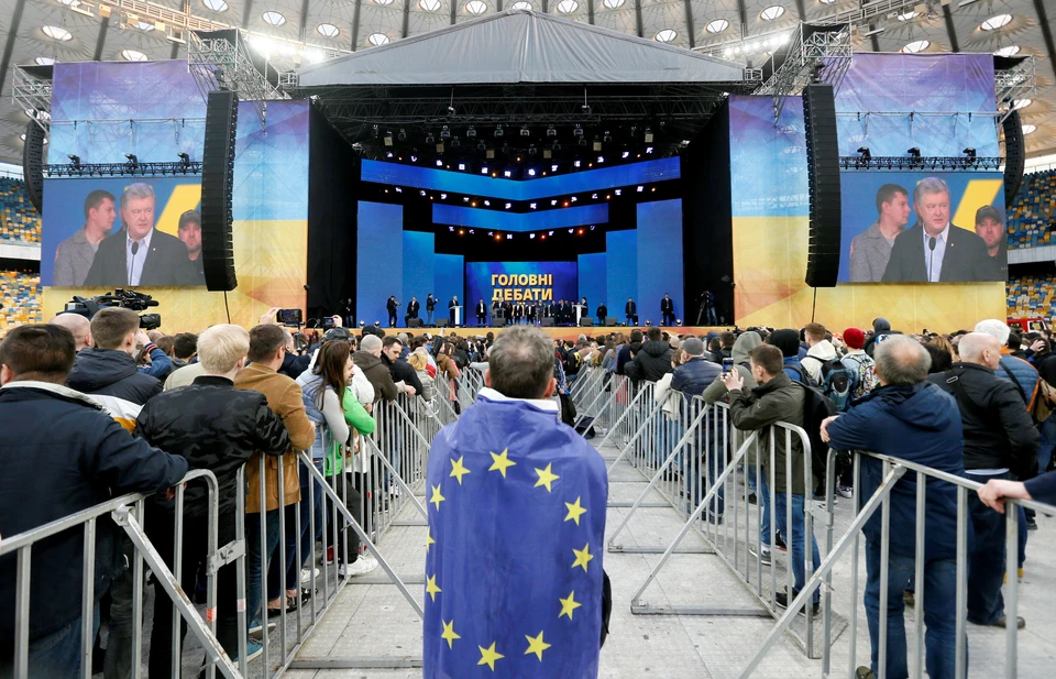 Дебаты Порошенко и Зеленского прошли в Киеве 19 апреля.