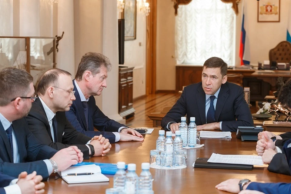 Андрей Козицын и Игорь Алтушкин на встрече с губернатором Куйвашевым. Фото: Департамент информационной политики