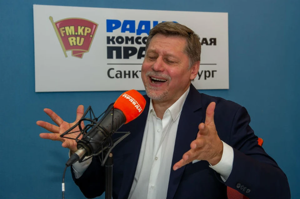 Гедеминас Таранда в студии радио «Комсомольская правда в Петербурге»