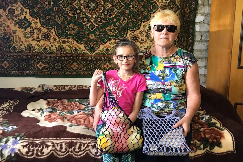 Ольга Филопентьевна с внучкой Настей