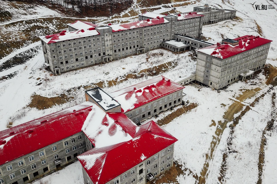Замороженное строительство психиатрической больницы во Владивостоке. Фото: Vl.ru
