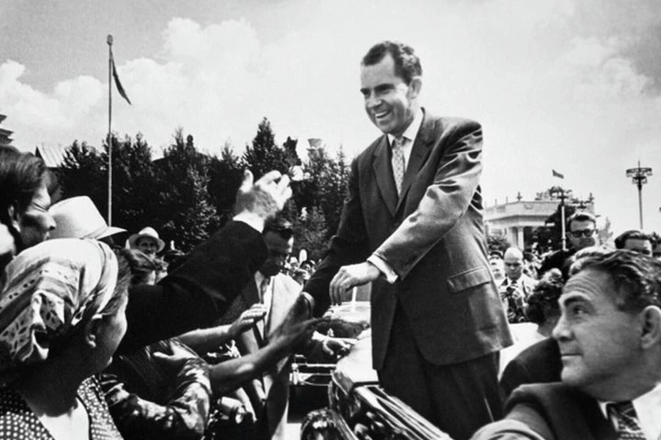 Во время своей поездки по СССР Ричард Никсон часто выступал перед публикой. Фото: РИА Новости
