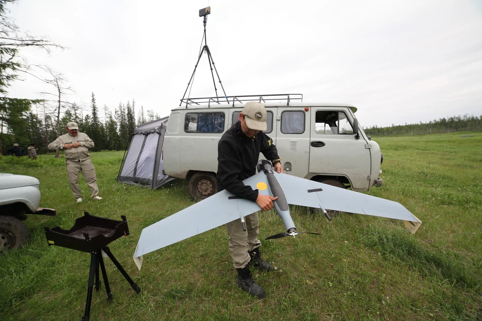 Беспилотный самолет якутские спасатели в первый раз использовали в 2010 году. А с 2011 года начали создавать эскадрилью беспилотников Фото предоставлено Подразделением «РОССОЮЗСПАС» Якутии