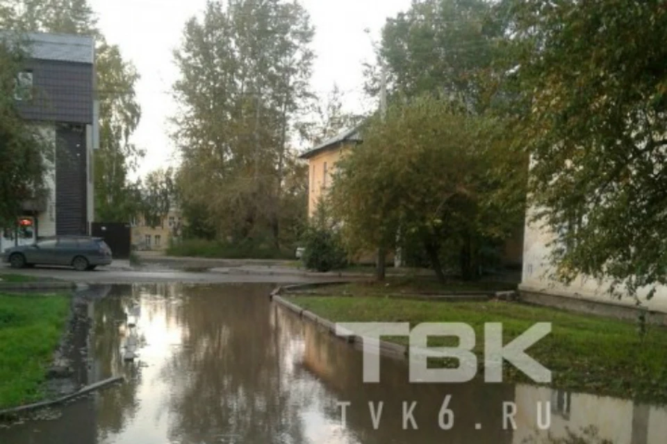 В Красноярске бил фонтан, который не радовал местных жителей