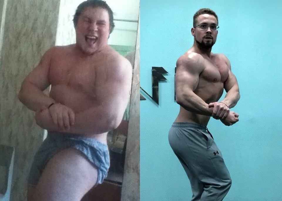 Слева вес Владислава 111 кг, справа - чуть больше 80. Фото из архива героя