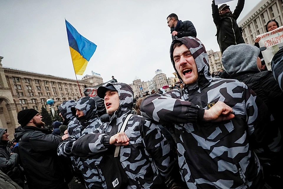 Подписание Киевом «формулы Штайнмайера», вызвало взрыв ярости у националистов Украины и прочих бандеровских и околобандеровских сущностей