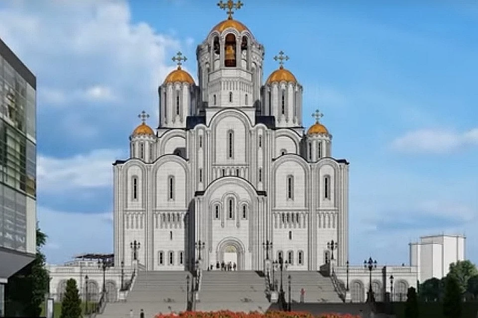 Проект будущего храма. Фото: скрин с видео
