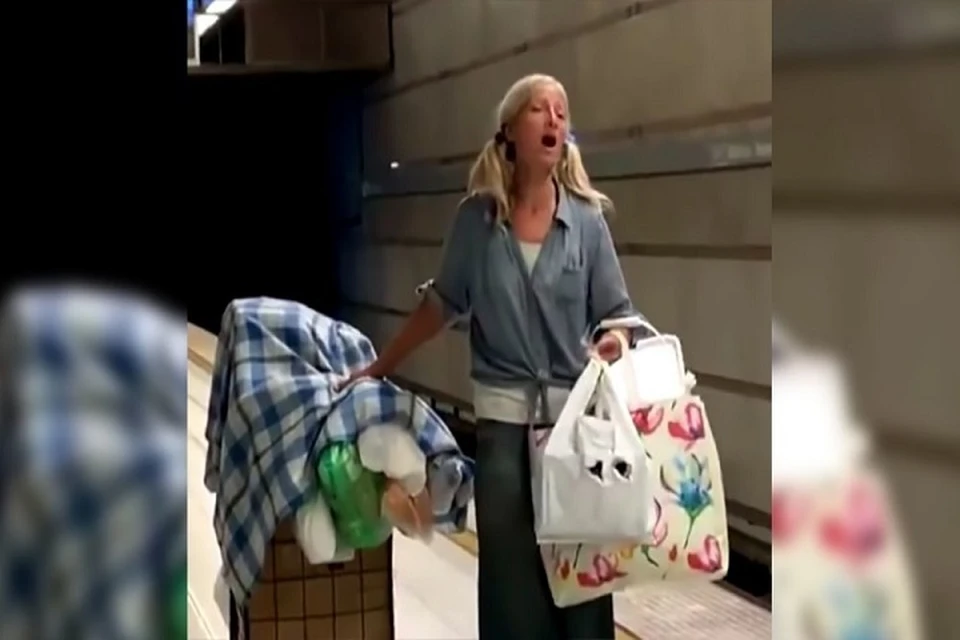 Эмили Замурка прославилась в один момент, исполнив оперную арию в метро (Фото: youtube).