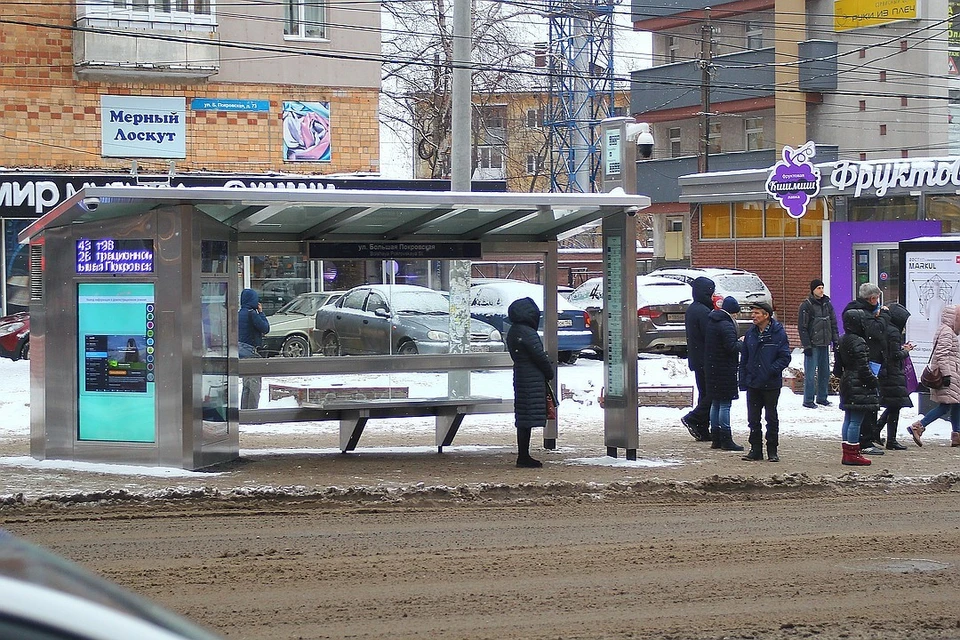 Первая «умная» остановка исчезла с Большой Покровской