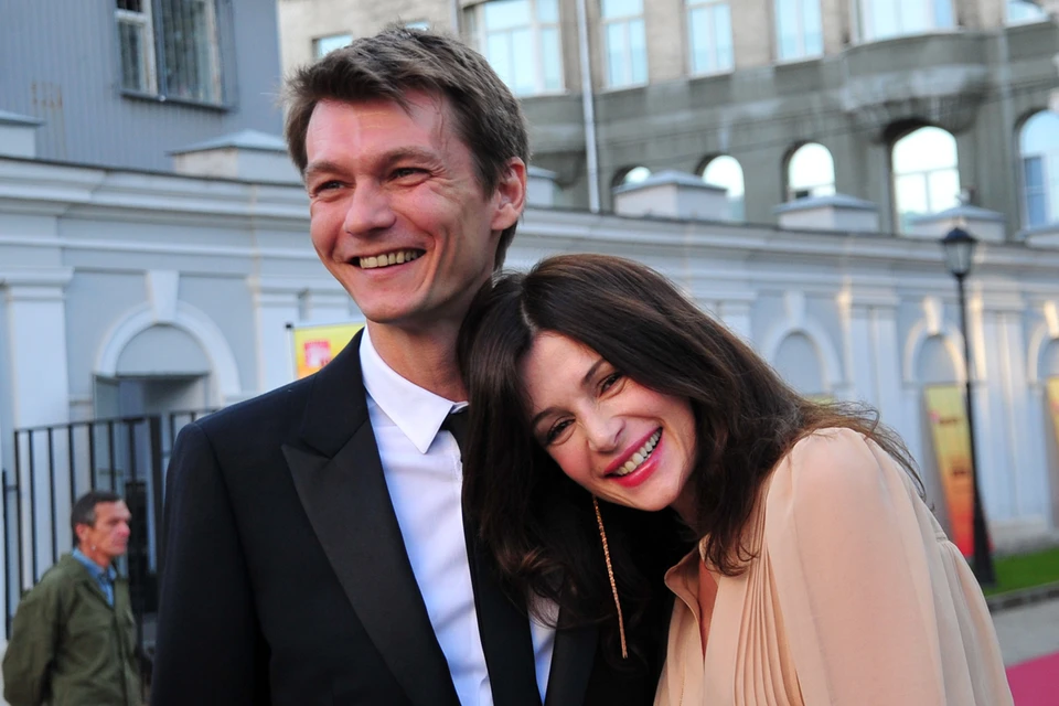 Филипп Янковский с супругой актрисой Оксаной Фандерой