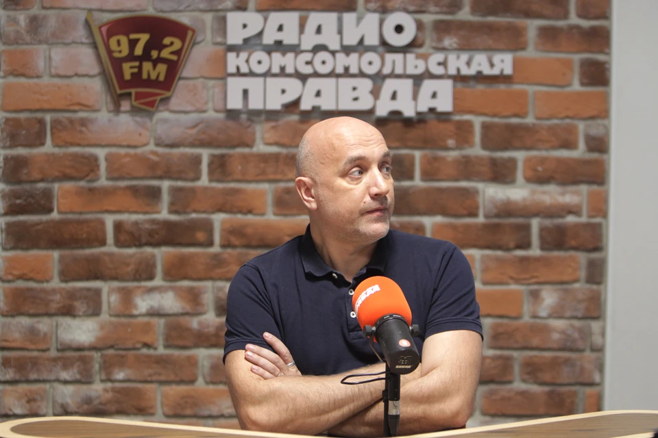Захар Прилепин в студии Радио «Комсомольская правда».