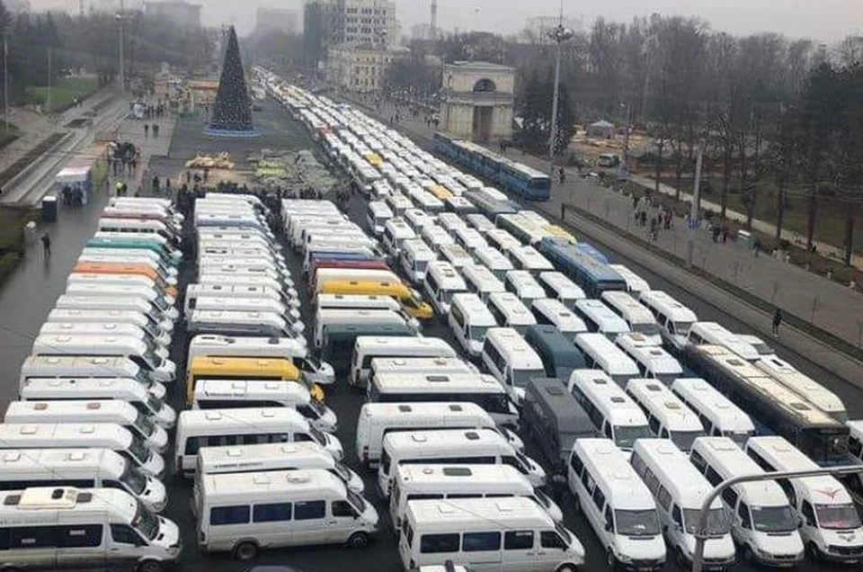 Таким был центр в среду.