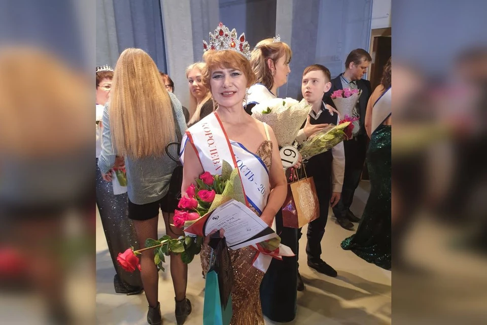 Ольга заняла первое место на конкурсе красоты. Фото: личный архив.