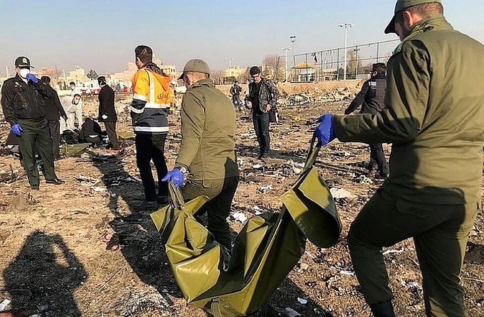 Телевидение Ирана показало видео с моментом крушения украинского Boeing 737 в Иране