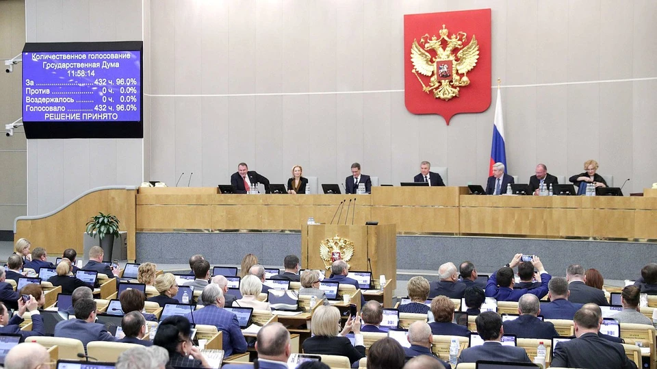 Госдума приняла закон во втором чтении. Фото: duma.gov.ru