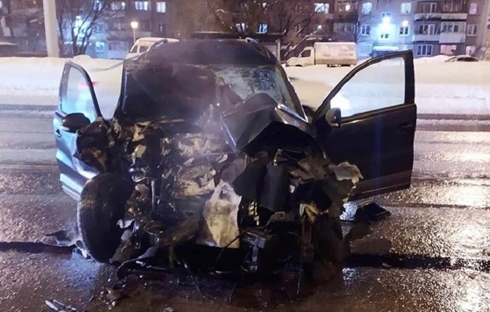Никто из пассажиров автобуса не пострадал. Фото:ГИБДД по Перми
