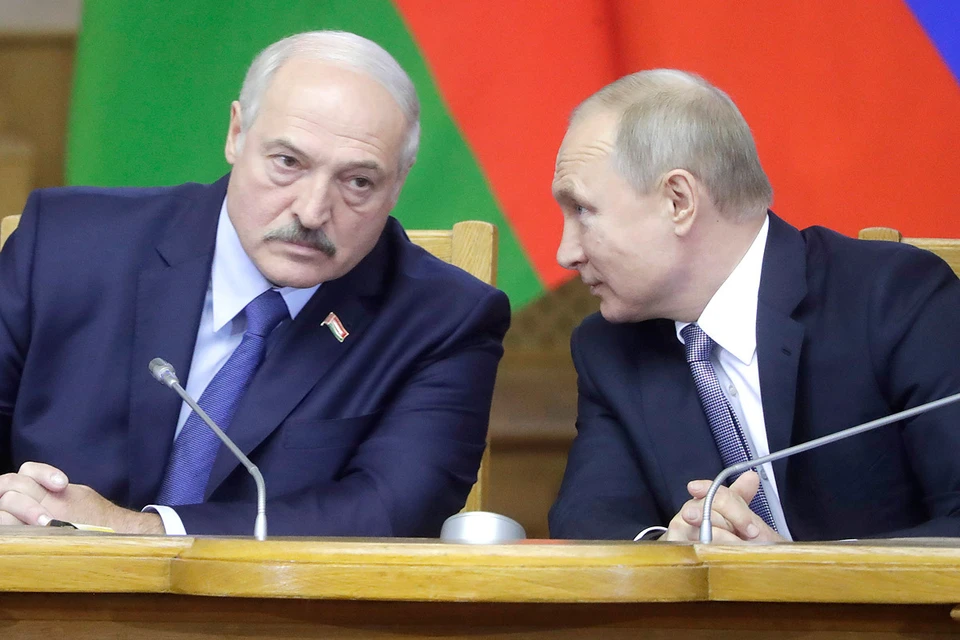 Президент Белоруссии Александр Лукашенко и президент России Владимир Путин. Фото: Михаил Метцель/ТАСС