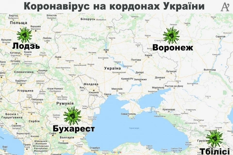 Граница воронеж украина карта