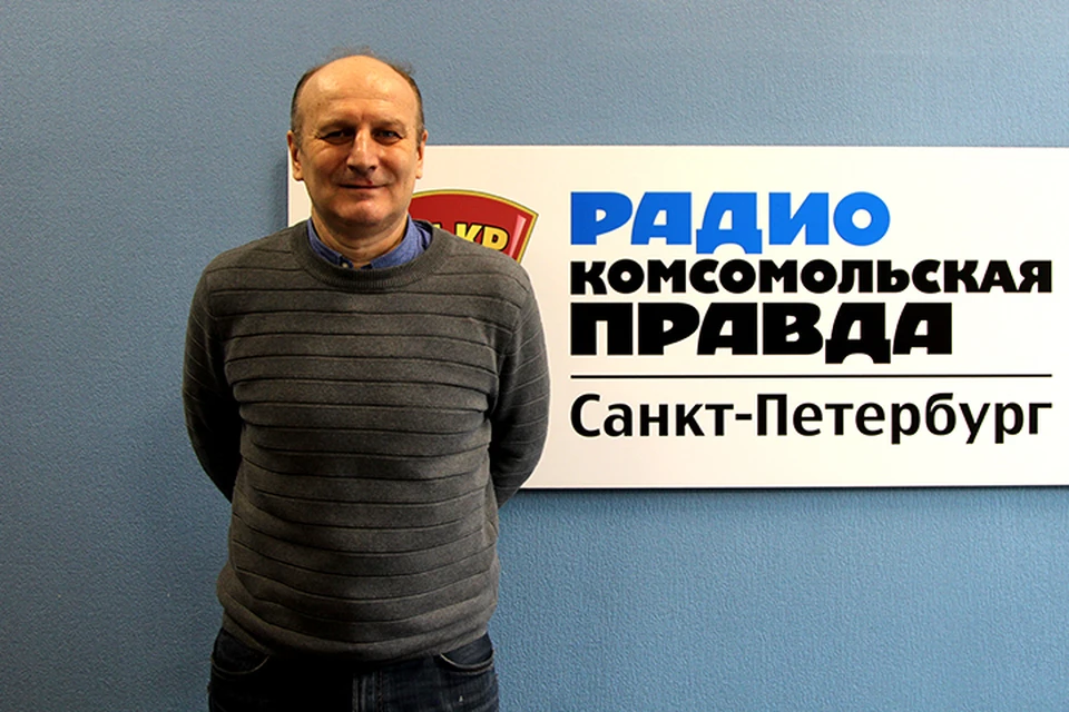 Сергей Герасимец в студии радио Комсомольская Правда в Петербурге», 92.0 FM
