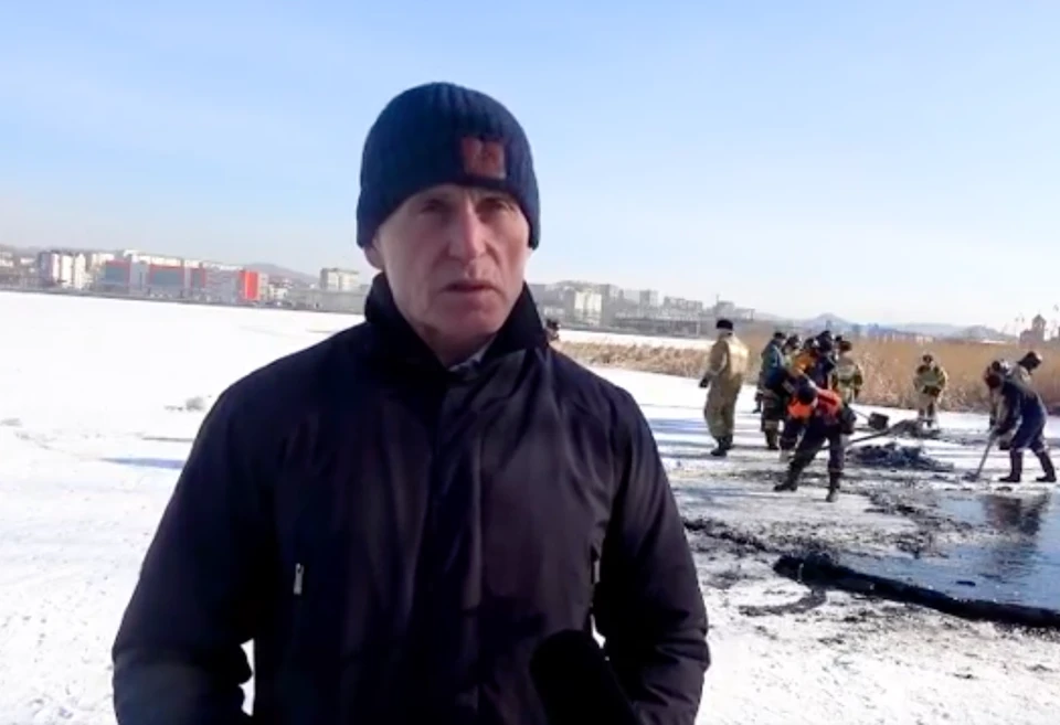 Олег Кожемяко контролирует ликвидацию последствий ЧС. Скрин из видео kozhemiako.oleg