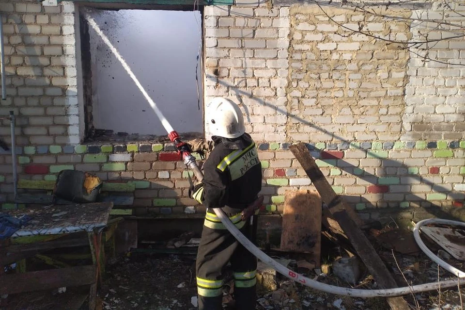 Пожар в Елецком районе