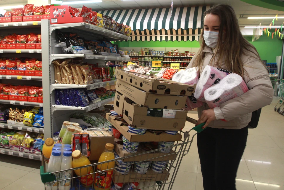 Во Владивостоке замечен ажиотаж на продукты питания и антисептики