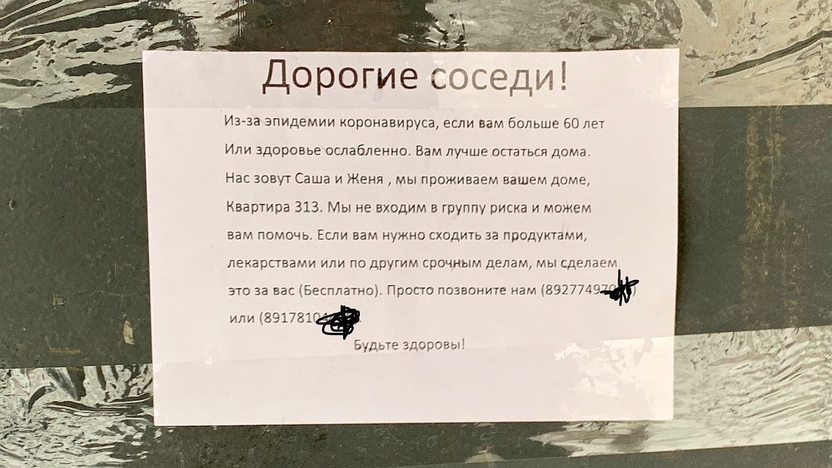 Помогите соседям»: самарец призывает горожан поддержать одиноких  пенсионеров из группы риска - KP.RU