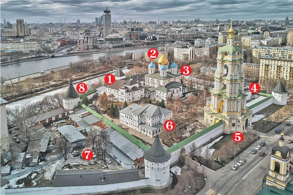Масштабный ремонт Новоспасского мужского монастыря.
