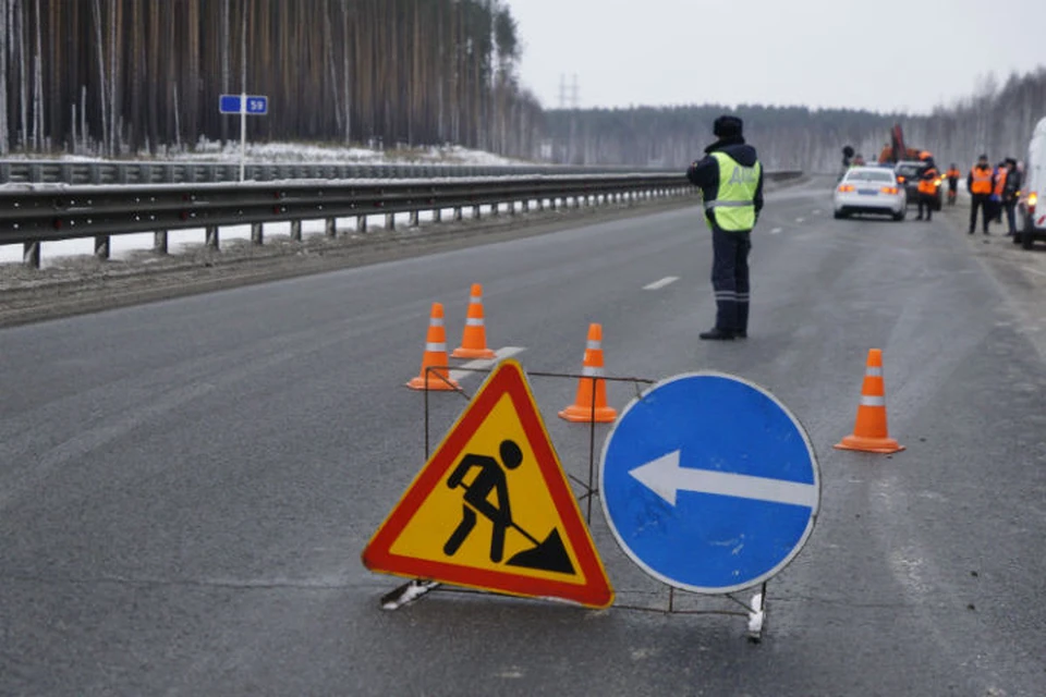 Движение автомобилей будет осуществляться в одностороннем порядке с помощью регулировщиков