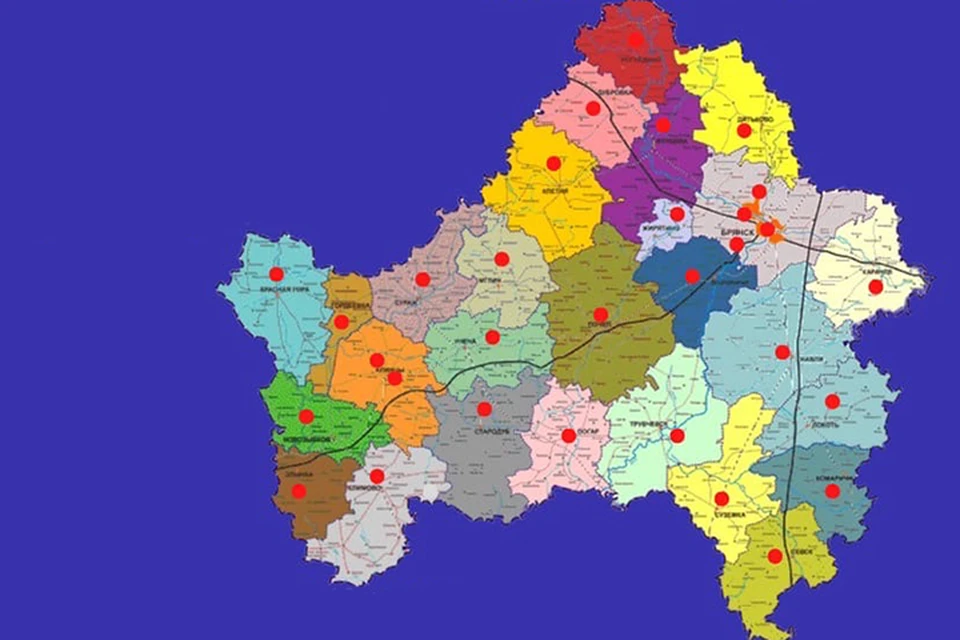 Карта сельцо брянской области